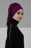 Isabella - Lila Baumwolle Turban - Ayse Turban