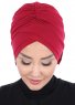 Elisabeth - Bordeaux Baumwolle Turban