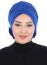 Elisabeth - Blau Baumwolle Turban