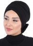 Elisabeth - Schwarz Baumwolle Turban