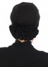 Elisabeth - Schwarz Baumwolle Turban