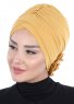 Elisabeth - Senf Baumwolle Turban