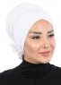 Elisabeth - Weiß Baumwolle Turban