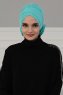 Elisabeth - Türkis Baumwolle Turban