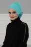 Elisabeth - Türkis Baumwolle Turban