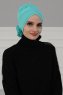 Elisabeth - Türkis Baumwolle Turban
