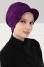 Sandra - Lila Baumwolle Turban - Ayse Turban
