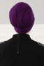 Sandra - Lila Baumwolle Turban - Ayse Turban