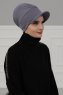 Sandra - Grau Baumwolle Turban - Ayse Turban
