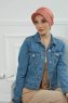 Sandra - Lachsfarbe Baumwolle Turban