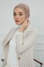 Ellie - Taupe Baumwolle Turban