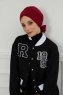 Ellie - Bordeaux Baumwolle Turban