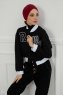 Ellie - Bordeaux Baumwolle Turban