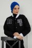 Ellie - Blau Baumwolle Turban