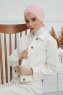 Ellie - Altrosa Baumwolle Turban