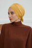 Ellie - Senf Baumwolle Turban