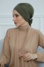 Ellie - Khaki Baumwolle Turban