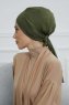 Ellie - Khaki Baumwolle Turban
