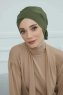 Ellie - Khaki Baumwolle Turban