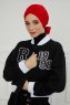 Ellie - Rot Baumwolle Turban