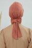 Ellie - Lachsfarbe Baumwolle Turban