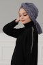 Theresa - Grau Baumwolle Turban - Ayse Turban