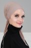 Felicia - Taupe Baumwolle Turban