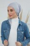 Felicia - Hellgrau Baumwolle Turban