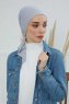 Felicia - Hellgrau Baumwolle Turban