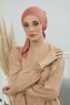 Felicia - Lachsfarbe Baumwolle Turban