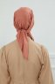 Felicia - Lachsfarbe Baumwolle Turban