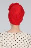 Kerstin - Rot Baumwolle Turban - Ayse Turban