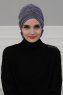 Kerstin - Grau Baumwolle Turban - Ayse Turban