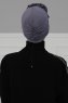 Kerstin - Grau Baumwolle Turban - Ayse Turban