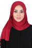 Sigrid - Bordeaux Baumwolle Hijab - Ayse Turban