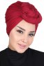 Sigrid - Bordeaux Baumwolle Hijab - Ayse Turban