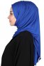 Sigrid - Blau Baumwolle Hijab - Ayse Turban
