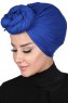 Sigrid - Blau Baumwolle Hijab - Ayse Turban