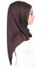 Sigrid - Braun Baumwolle Hijab - Ayse Turban