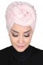 Sigrid - Altrosa Baumwolle Hijab - Ayse Turban