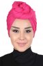 Sigrid - Fuchsie Baumwolle Hijab - Ayse Turban