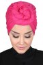 Sigrid - Fuchsie Baumwolle Hijab - Ayse Turban