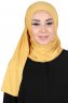 Sigrid - Senf Baumwolle Hijab - Ayse Turban