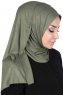 Sigrid - Khaki Baumwolle Hijab - Ayse Turban