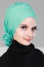 Monica - Türkis Baumwolle Turban - Ayse Turban