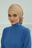 Monica - Sand Baumwolle Turban
