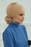 Monica - Sand Baumwolle Turban