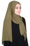 Joline - Khaki Premium Chiffon Hijab