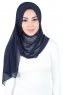 Joline - Navy Blau Premium Chiffon Hijab