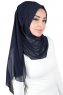 Joline - Navy Blau Premium Chiffon Hijab
